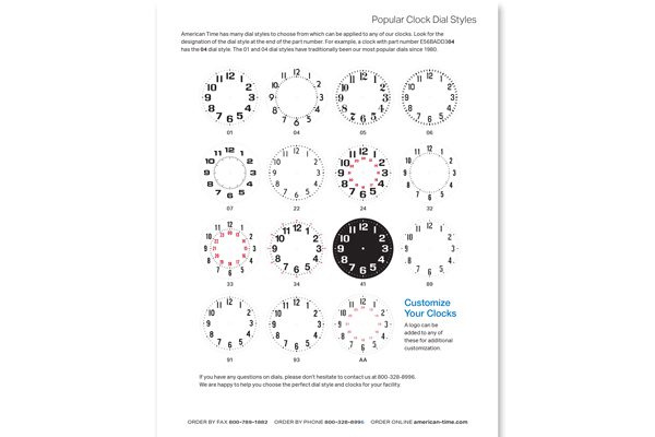 Popular Clock Dial Styles